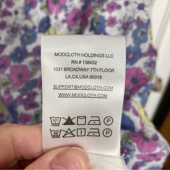 ModCloth Ditzy Floral Print “Ruffling For Flowers” MIDI Dress Cottagecore Sz 14 - Picture 16 of 16